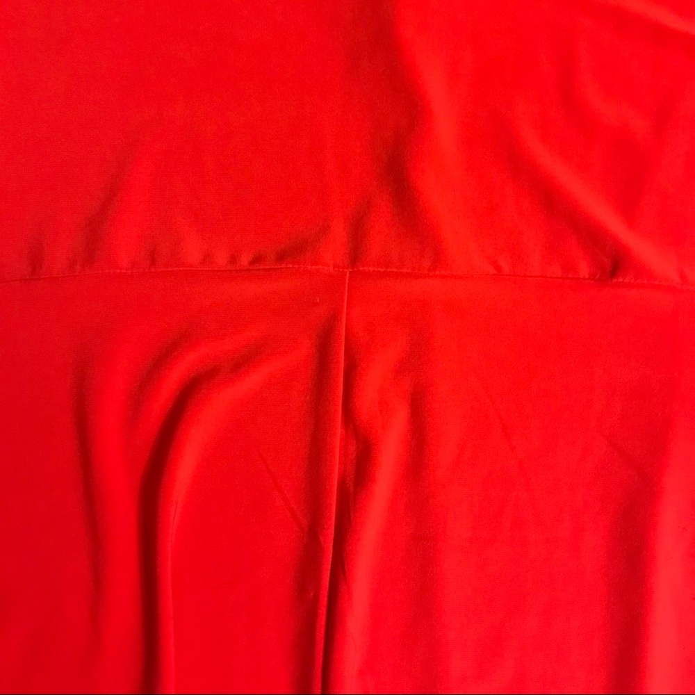 ๐ธ5/$30๐ธ Chaus Red Rhinestone Asymmetrical Top, EUC, S - Picture 10 of 13
